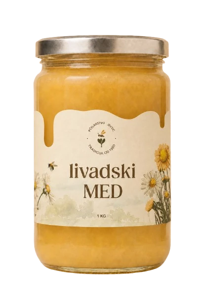 Tegla livadskog meda Pčelarstvo Jevtić, 1 kg